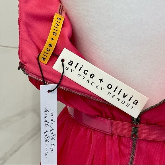 ALICE + OLIVIA PINK MINI DRESS - Picture 10 of 15